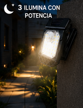 lámpara solar con clip sensor YX-525